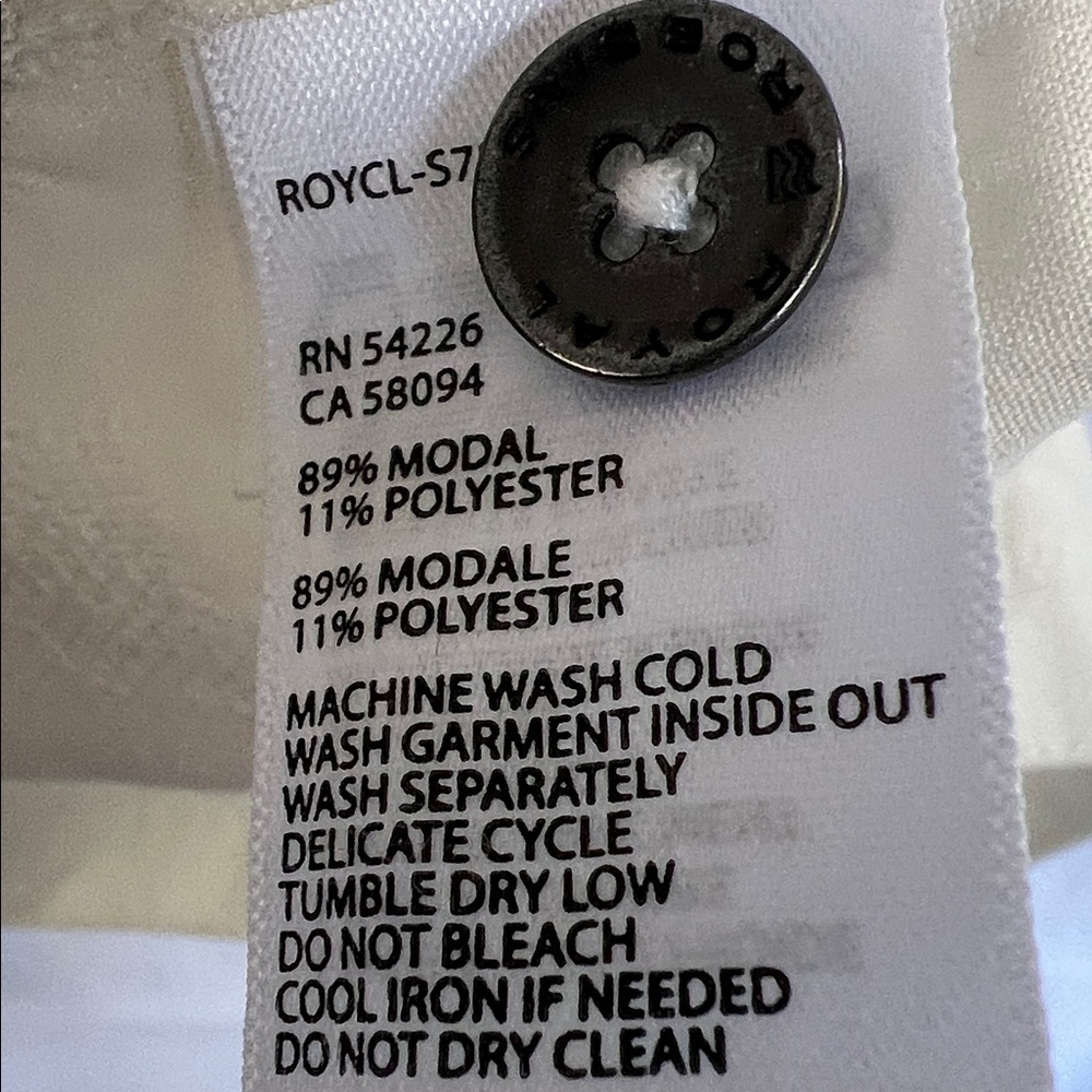Royal Robbins San Juan Dry Off White Button Down Shirt, Men’s XL, 89% Modal - Picture 9 of 9